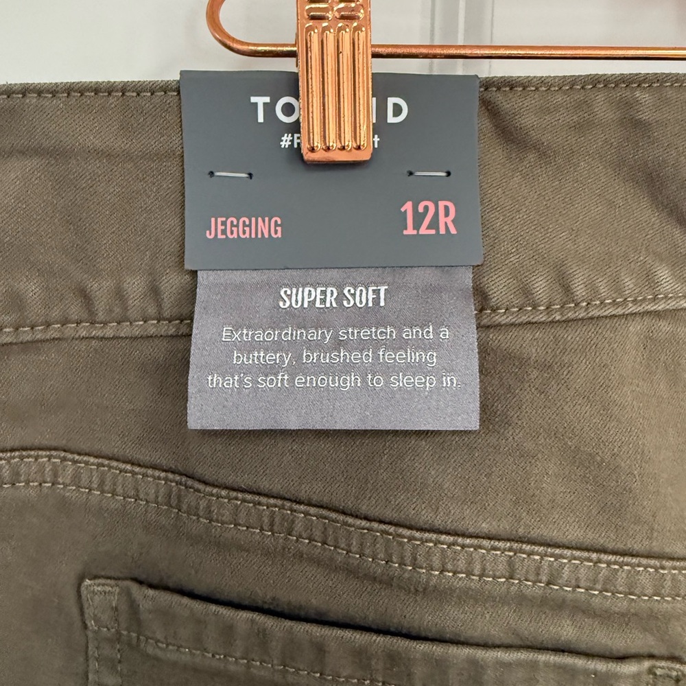 Torrid Olive Green Jeggings with Edgy Zipper Accents - Picture 6 of 6